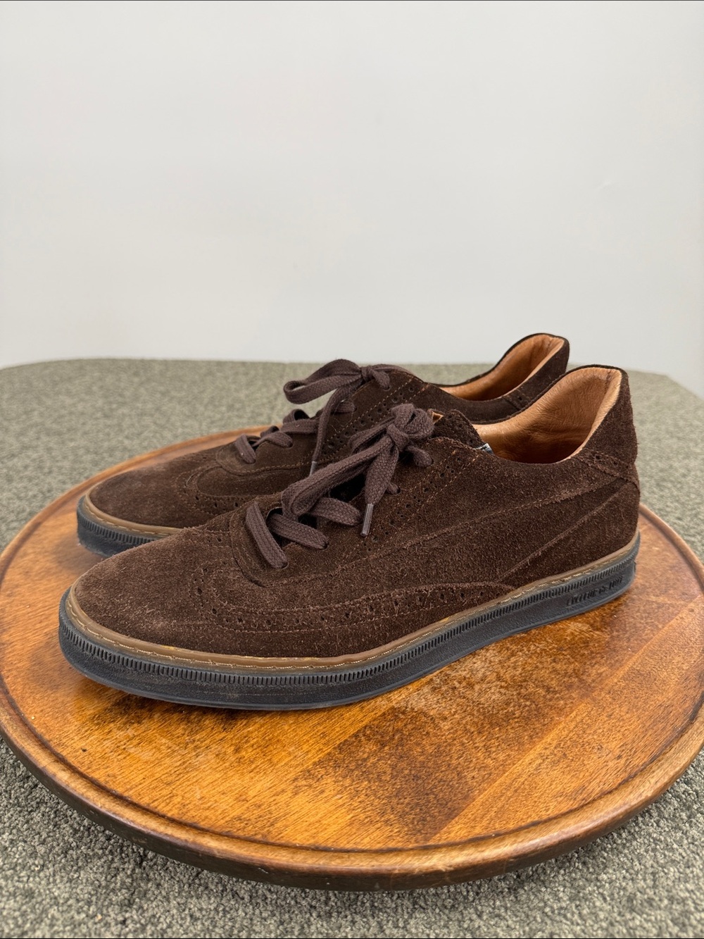 Cycleur De Luxe Shoes Mens 42 9 Brown Suede Lace Up Oxford Sneaker Loafer